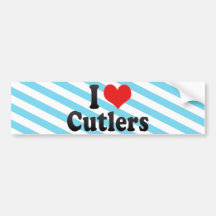I Love Cutlers Bumper Sticker