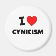 I love Cynicism Fridge Magnet