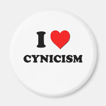 I love Cynicism Refrigerator Magnet