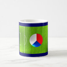 I Love Czech Republic football soccer flag mug