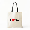 I Love Dachshunds Bag