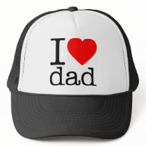 I LOVE DAD MESH HATS