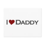 I love Daddy Postcard