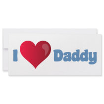 I Love Daddy Custom Rack Card