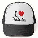 I love Dahlia heart T-Shirt Hats