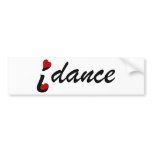 I Love Dance Bumper Sticker