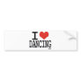 I love dancing bumper stickers