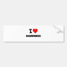 I Love Darkness Bumper Stickers