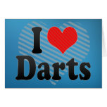 I Love Darts Cards
