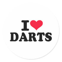I love Darts Sticker