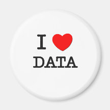 I Love Data Fridge Magnets