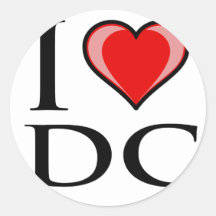 I Love DC - District of Columbia Sticker