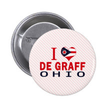 I love De Graff, Ohio Pin