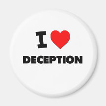 I Love Deception Fridge Magnet