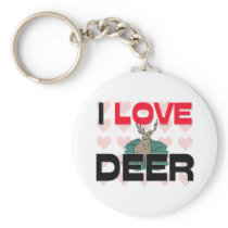 I Love Deer Key Chains