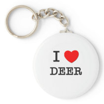 I Love DEER Key Chains