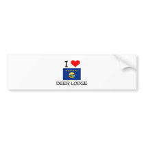 I Love Deer Lodge Montana Bumper Stickers