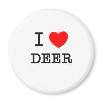I Love DEER Magnets