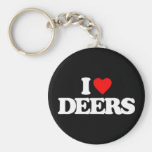 I LOVE DEERS KEY CHAINS