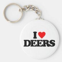 I LOVE DEERS KEY CHAINS