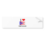 I Love Defiance Ohio Bumper Sticker