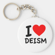 I Love Deism Keychain