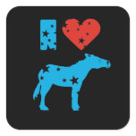I Love Democrats stickers
