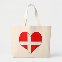 I Love Denmark Canvas Bags