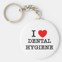 I Love Dental Hygiene Keychain