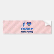 I love Derby, New York Bumper Sticker