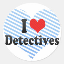 I Love Detectives Sticker