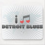 I Love Detroit Blues Mouse Pad