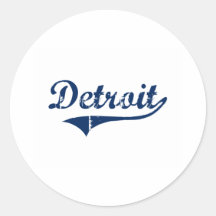 I Love Detroit Michigan Stickers