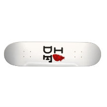 I Love DF Custom Skate Board