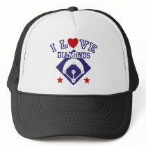 I Love Diamonds Baseball