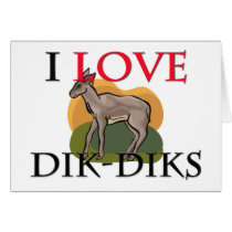 I Love Dik-Diks Cards