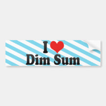 I Love Dim Sum Bumper Sticker