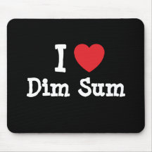 I love Dim Sum heart T-Shirt Mouse Pad