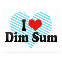 I Love Dim Sum Postcards