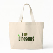 I Love Dinosaurs Tote Bags