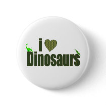 I Love Dinosaurs Pinback Buttons