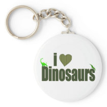 I Love Dinosaurs Keychain