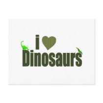 I Love Dinosaurs Postcards