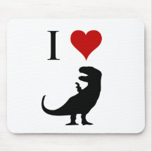 I Love Dinosaurs - T-Rex Mouse Pad