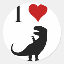 I Love Dinosaurs - T-Rex Sticker