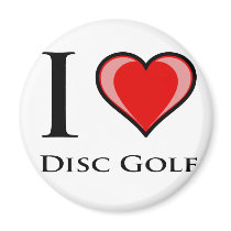I Love Disc Golf Magnet