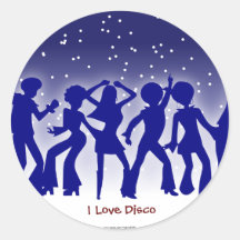 I Love Disco Stickers