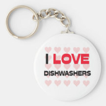 I LOVE DISHWASHERS KEYCHAINS