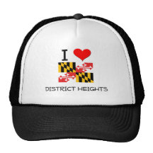I Love District Heights Maryland Mesh Hat