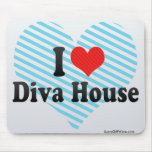 I Love Diva House Mouse Pad